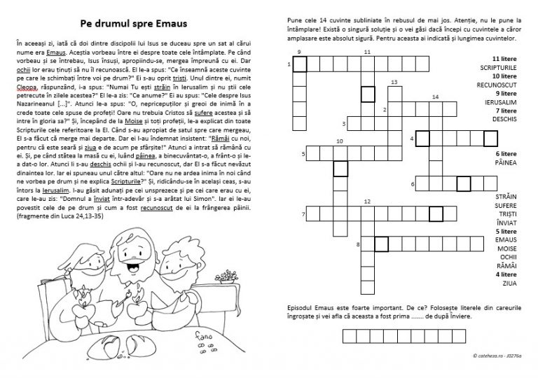 Pe drumul spre Emaus Resurse pentru cateheză